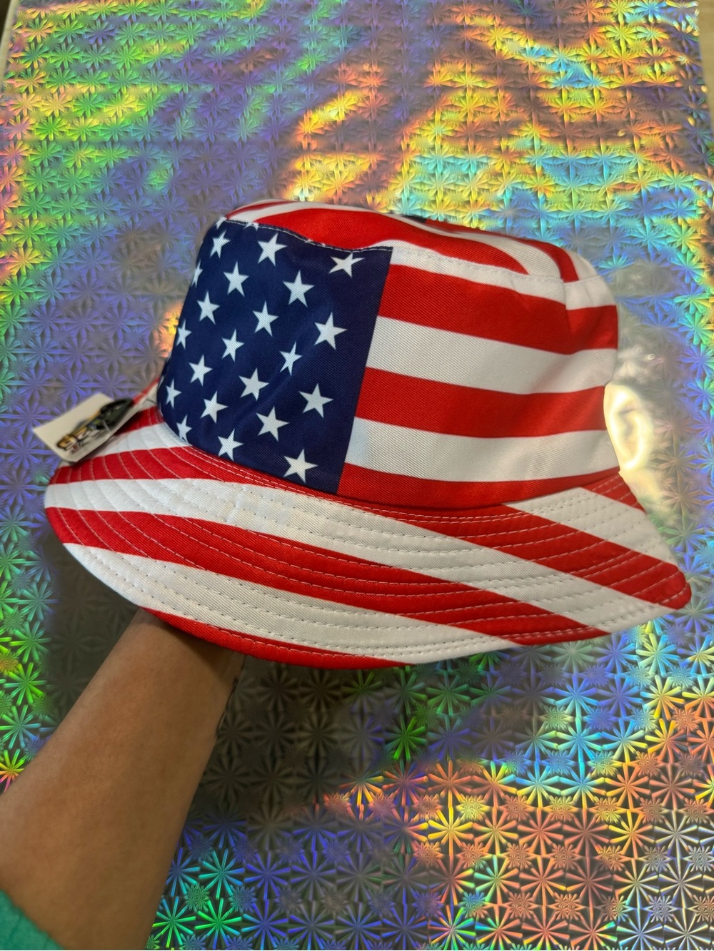 American Flag Bucket Hat - Patriotic Stars & Stripes